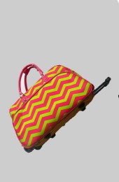 Rolling Duffle Bag-T12022/CV/H.PNK-LIME