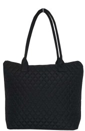 Small Quilted Tote Bag-LM1515/BK