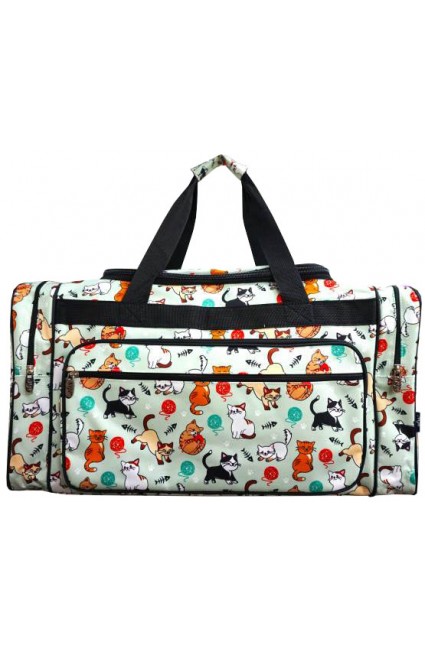 Printed Duffle Bag-MIO423/BK