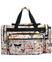 Printed Duffle Bag-PKI420/BK
