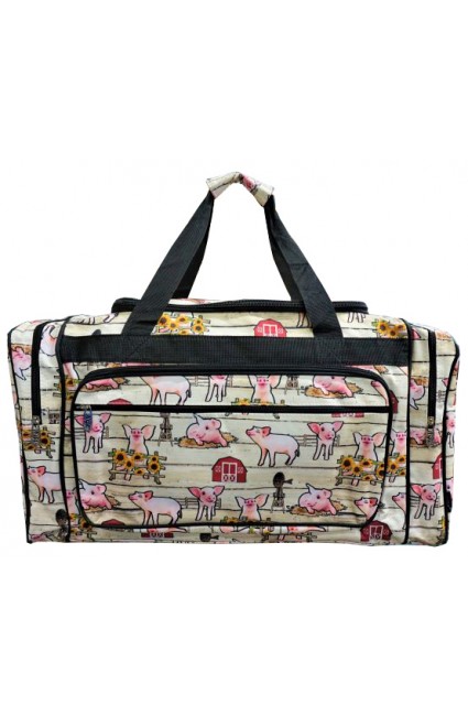 Printed Duffle Bag-PWD423/BK