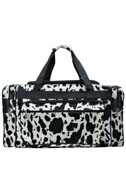 Printed Duffle Bag-COW423/BK