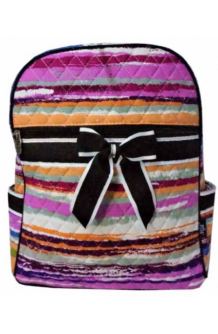 Quilted Backpack-ERF2828/Black