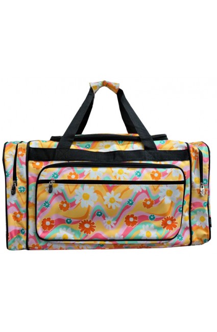 Printed Duffle Bag-DWA423/BK