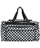 Printed Duffle Bag-CHEK423/BK