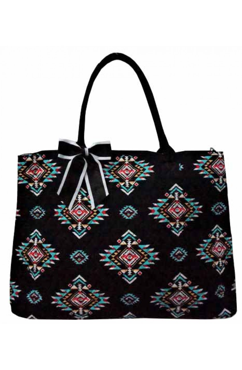 Large Quilted Tote Bag-WSR3907/BK