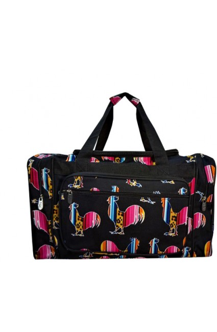 Printed Duffle Bag-RGR420/BK