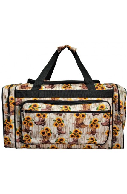 Printed Duffle Bag-BBT423/BK