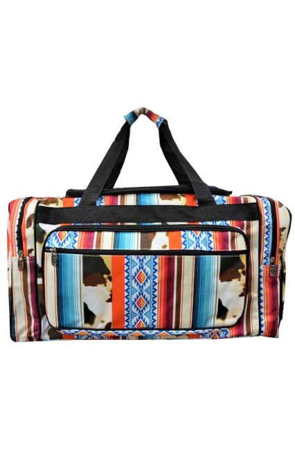 Printed Duffle Bag-BRP423/BK