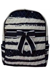 Quilted Backpack-STI2828/NAVY