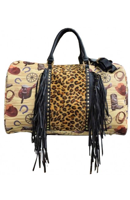 Printed Duffle Bag-PCBOL1062/BK