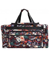 Printed Duffle Bag-CJN423/BK