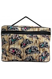 Large Cosmetic Pouch-COWH983/BK