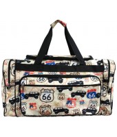 Printed Duffle Bag-GTA423/BK